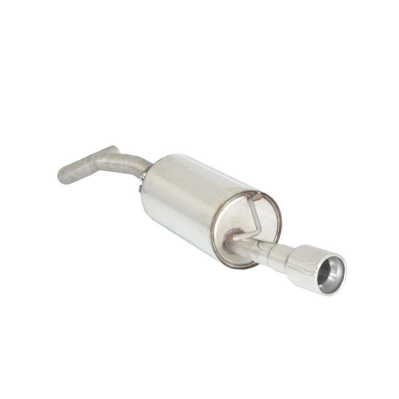 Silencieux arrière en inox avec 1 sortie ronde 90 mm Silencieux arrière en inox avec 1 sortie ronde 90 mm