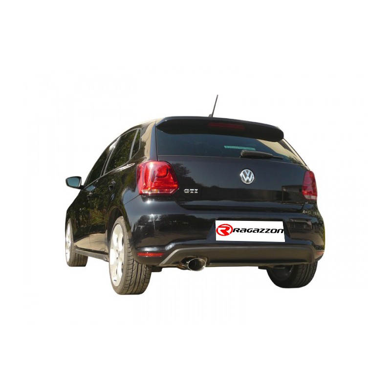 Silencieux arrière en inox avec 2 sorties rondes 80 mm décalées