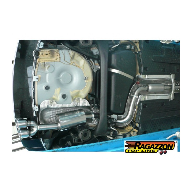 Tube intermédiaire groupe n sans silencieux en inox - Ligne avec diamètre majoré 63,5 mm