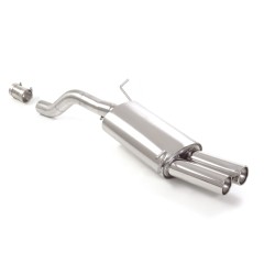 Silencieux arrière en inox avec 2 sorties rondes 80 mm décalées
 Ligne avec diamètre majoré 70 mm
