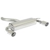 Silencieux arrière duplex en inox g/d avec 1 sortie ronde Sport Line 90 mm Silencieux arrière duplex en inox g/d avec 1 sortie ronde Sport Line 90 mm