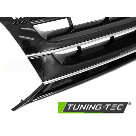 Grille noire chromée compatible VW T5 10-15 Caravelle Multivan Grille noire chromée compatible VW T5 10-15 Caravelle Multivan