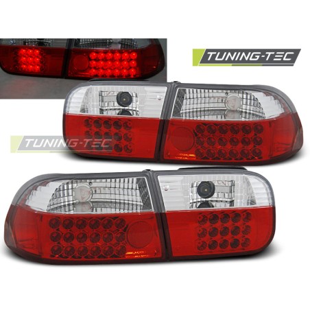 HONDA CIVIC 09.91-08.95 2D/4D LED ROUGE BLANC HONDA CIVIC 09.91-08.95 2D/4D LED ROUGE BLANC