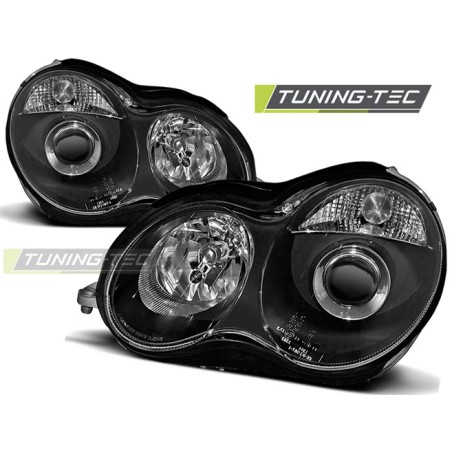 PHARES NOIRS pour MERCEDES W203 C-KLASA 07.00-03.04 PHARES NOIRS pour MERCEDES W203 C-KLASA 07.00-03.04