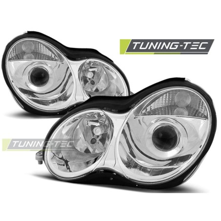 Phares chromés pour MERCEDES W203 C-KLASA 07.00-03.04