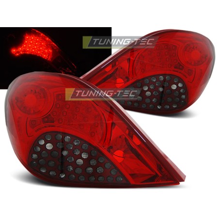 PEUGEOT 207 3D/5D 05.06-06.09 LED FUMÉ ROUGE