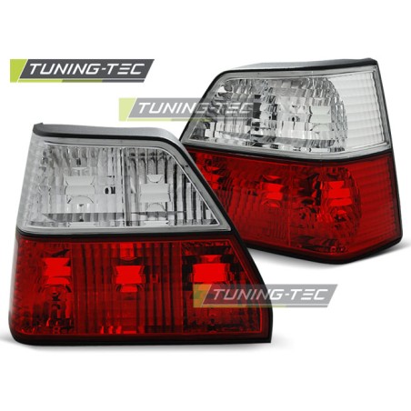 Feux arrière rouge blanc pour VW Golf 2 08.83-08.91 Feux arrière rouge blanc pour VW Golf 2 08.83-08.91