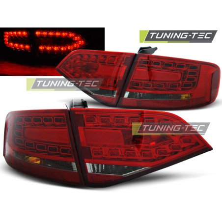 Feux arrière LED rouge fumé pour AUDI A4 B8 08-11 berline