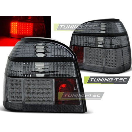 FEUX ARRIÈRE LED FUMÉ pour VW GOLF 3 09.91-08.97