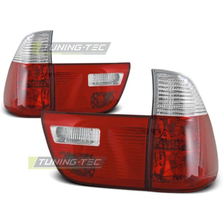 Feux arrière rouge blanc pour BMW X5 E53 09.99-06