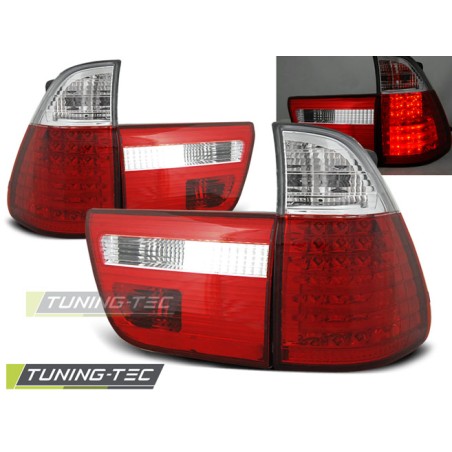 FEUX ARRIÈRE LED ROUGE BLANC pour BMW X5 E53 09.99-10.03 FEUX ARRIÈRE LED ROUGE BLANC pour BMW X5 E53 09.99-10.03