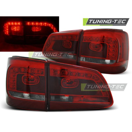 Feux arrière LED rouge fumé pour VW Touran 08.10-