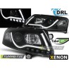 PHARES XENON TUBE LUMINEUX DRL NOIR compatible avec AUDI A6 C6 04-08 PHARES XENON TUBE LUMINEUX DRL NOIR compatible avec AUDI A6 C6 04-08