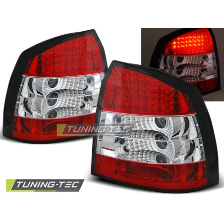 OPEL ASTRA G 09.97-02.04 3D/5D LED ROUGE BLANC