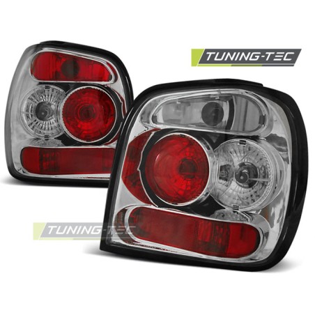 Feux arrière chromés pour VW Polo 6N2 10.99-10.01 Feux arrière chromés pour VW Polo 6N2 10.99-10.01