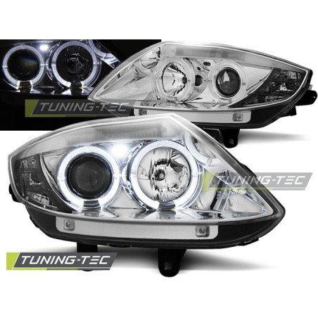 PHARES ANGEL EYES CHROME pour BMW Z4 E85 E86 02-08