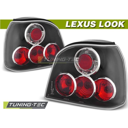 Feux arrière noirs pour VW Golf 3 09.91-08.97 Feux arrière noirs pour VW Golf 3 09.91-08.97