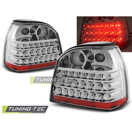 Feux arrière LED chromés pour VW Golf 3 09.91-08.97