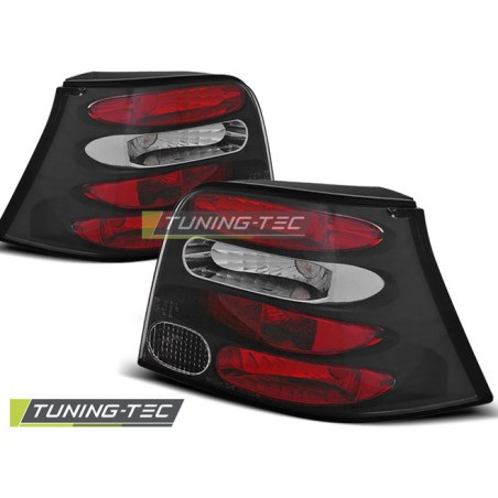 Feux arrière noirs compatibles VW Golf 4 09.97-09.03 Feux arrière noirs compatibles VW Golf 4 09.97-09.03