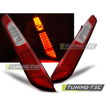 FEUX ARRIÈRE FORD FOCUS MK2 08-10 HB ROUGE BLANC LED