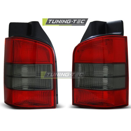 Feux arrière rouge fumé pour VW T5 04.03-09