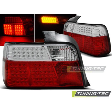 Feux arrière LED rouge blanc pour BMW E36 12.90-08.99 berline