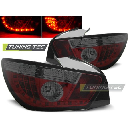 Feux arrière LED rouge fumé pour SEAT IBIZA 6J 3D 06.08-