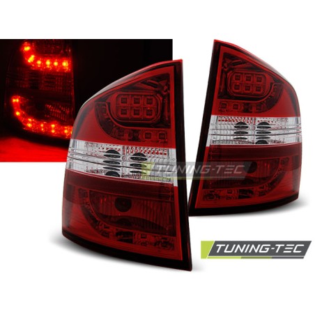 Feux arrière LED rouge blanc pour SKODA OCTAVIA II KOMBI 04-12 Feux arrière LED rouge blanc pour SKODA OCTAVIA II KOMBI 04-12