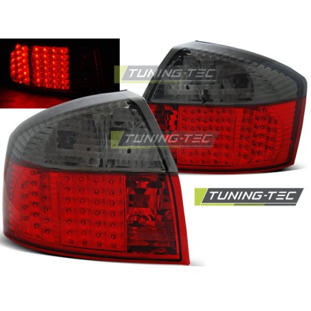 Feux arrière LED rouge fumé pour AUDI A4 10.00-10.04 Feux arrière LED rouge fumé pour AUDI A4 10.00-10.04