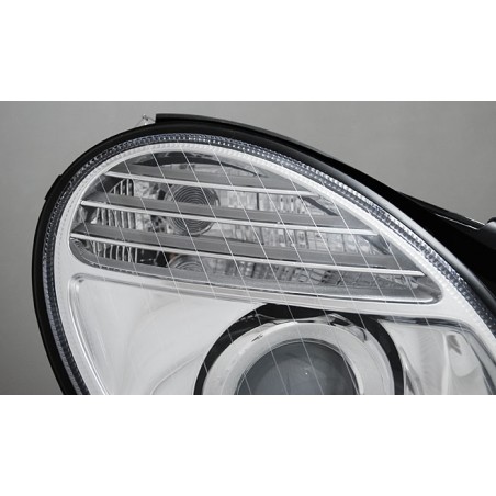 Phares Xénon Chrome pour MERCEDES W211 E-KLASA 03.02-04.06