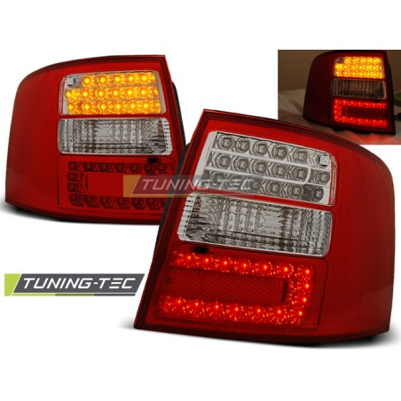 FEUX ARRIÈRE LED ROUGE BLANC pour AUDI A6 05.97-05.04 AVANT