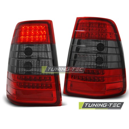 Feux arrière LED rouge fumé pour MERCEDES W124 E-KLASA KOMBI 09.85-95