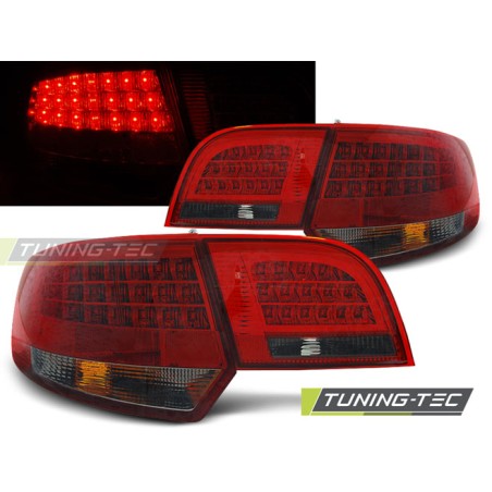 Feux arrière LED rouge fumé pour AUDI A3 8P 04-08 Sportback