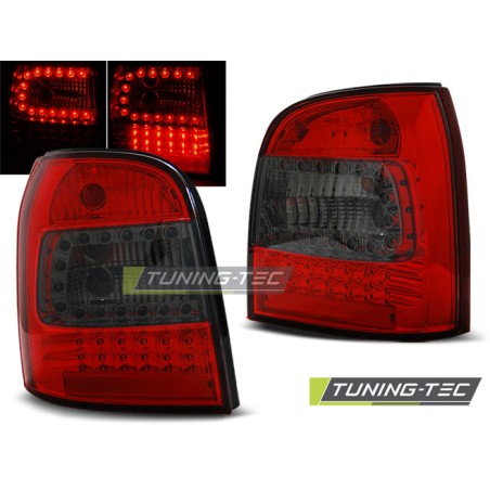 Feux arrière LED rouge fumé pour AUDI A4 94-01 AVANT