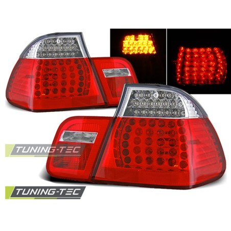 Feux arrière LED rouge blanc pour BMW E46 09.01-03.05 berline Feux arrière LED rouge blanc pour BMW E46 09.01-03.05 berline