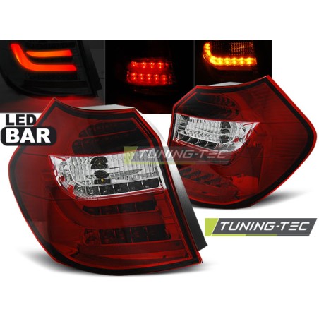 Feux arrière LED BAR rouge blanc pour BMW E87/E81 09.07-11 LCI Feux arrière LED BAR rouge blanc pour BMW E87/E81 09.07-11 LCI
