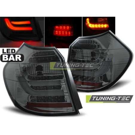 Feux arrière LED BAR fumés compatibles BMW E87/E81 09.07-11 LCI Feux arrière LED BAR fumés compatibles BMW E87/E81 09.07-11 LCI