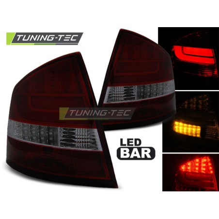 Feux arrière LED BAR rouge fumé pour SKODA OCTAVIA II SEDAN 04-12 Feux arrière LED BAR rouge fumé pour SKODA OCTAVIA II SEDAN 04-12