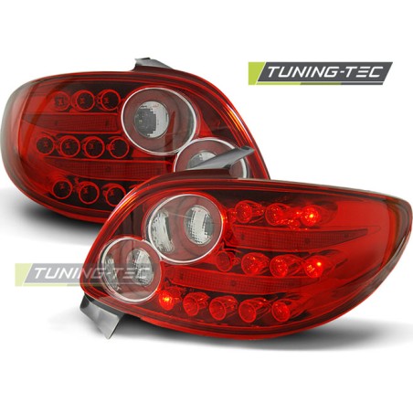 PEUGEOT 206 10.98- LED ROUGE BLANC SÉQUENTIEL