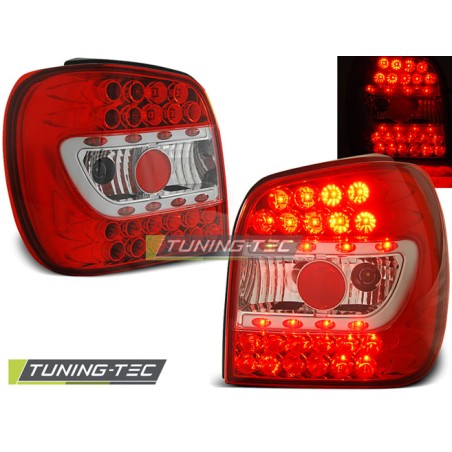 FEUX ARRIÈRE LED ROUGE BLANC pour VW POLO 6N 10.94-09.99