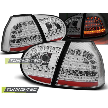 FEUX ARRIÈRE LED CHROME pour VW GOLF 5 10.03-09