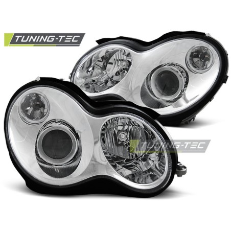 Phares chromés pour MERCEDES W203 C-KLASA 07.00-03.04