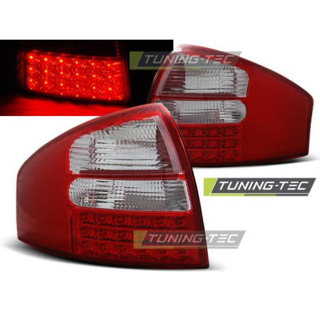 Feux arrière LED rouge blanc pour AUDI A6 05.97-05.04 berline