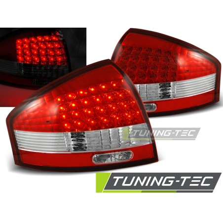 Feux arrière LED rouge blanc pour AUDI A6 97-04