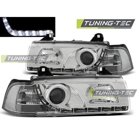 PHARES DIURNES CHROME pour BMW E36 12.90-08.99