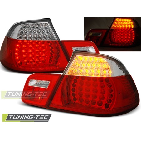 Feux arrière LED rouge blanc pour BMW E46 04.99-03.03 Cabrio Feux arrière LED rouge blanc pour BMW E46 04.99-03.03 Cabrio