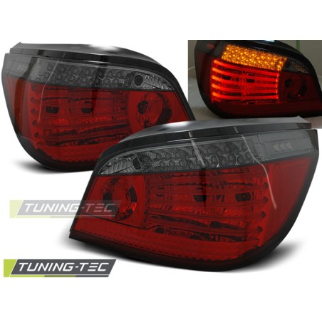 Feux arrière LED rouge fumé pour BMW E60 07.03-07