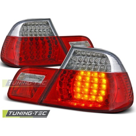 Feux arrière LED rouge blanc pour BMW E46 04.99-03.03 Coupé