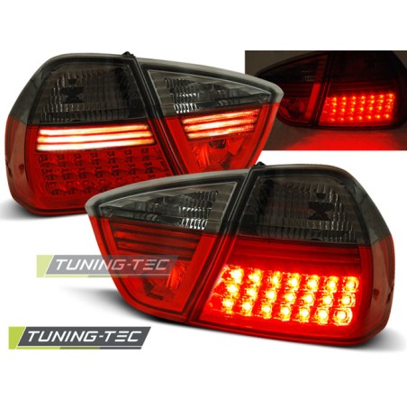 Feux arrière LED rouge fumé pour BMW E90 03.05-08.08