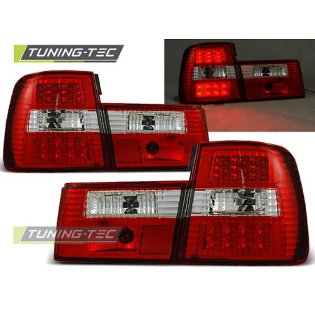 Feux arrière LED rouge blanc pour BMW E34 02.88-12.95 berline